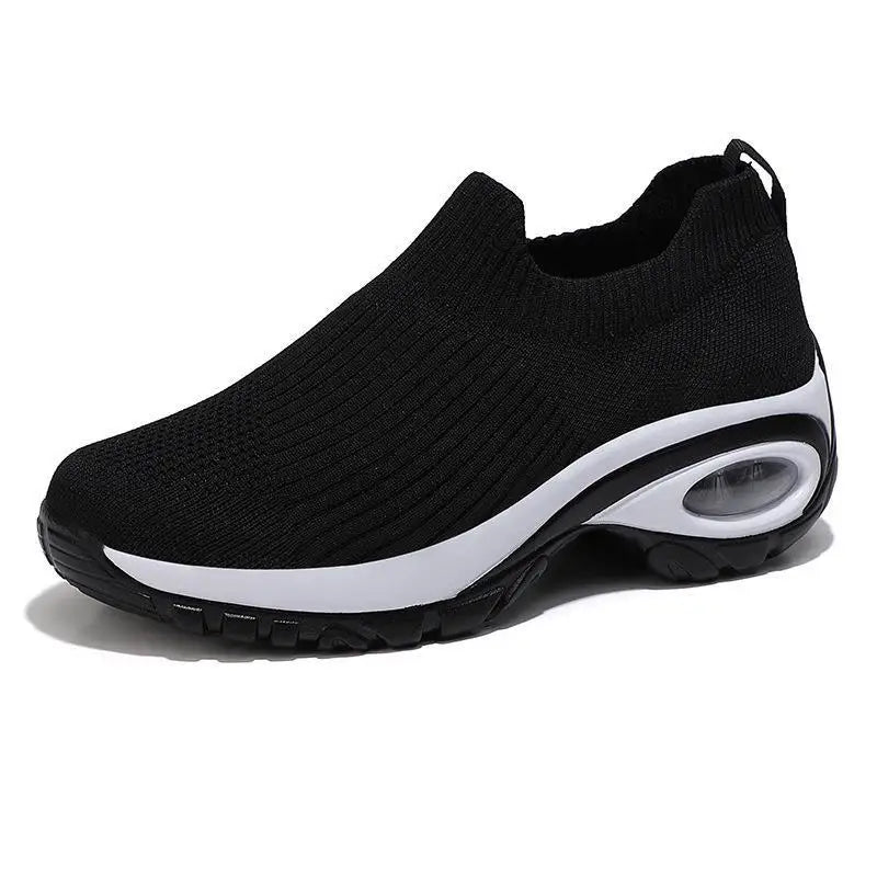 2024 Summer New Women Fashion Casual Sport Shoes Wedge Platform Sneakers Ladies Breathable Vulcanized Shoes