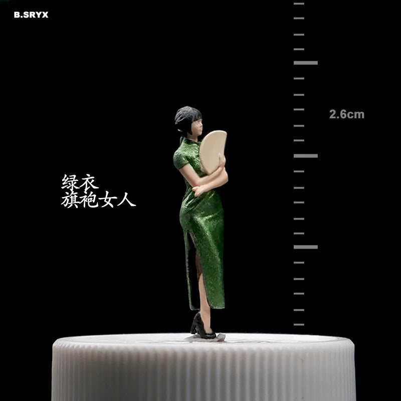 1/64 Scale Figure Band Singer Model  Resin  Miniature Figures Diorama Minifigures Garage Scenes DIY Craft Toys Collectible