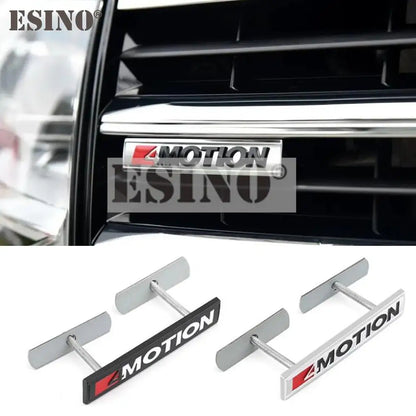 Car Styling 4Motion 3D Rear Trunk Fender Grill Metal Chrome Zinc Alloy Emblem Badge Decal for Volkswagen Golf R Tiguan Touareg