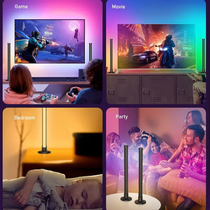 Tuya Wifi RGB Atmosphere Night Light LED Music Rhythm Atmosphere Pickup Lamp APP Remote Bluetooth Control Light Game Festival