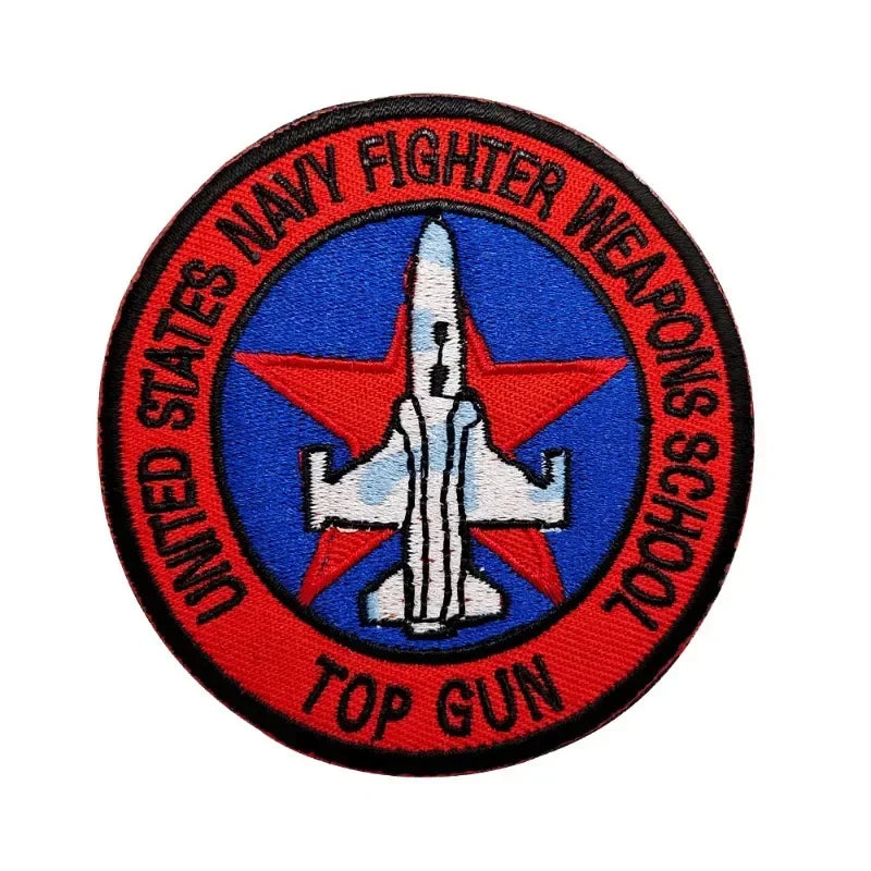 Top Gun Tomcat Chapter American Navy Air VF-1 Pilot Armband ironing Embroidery Patch for on sew Clothes Badge Sticker