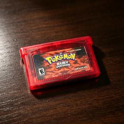 USA Pokémon 32 Bit Video GBA Game Card Bundle English Version Ruby Sapphire Emerald FireRed LeafGreen Gameboy Advance Cartridge