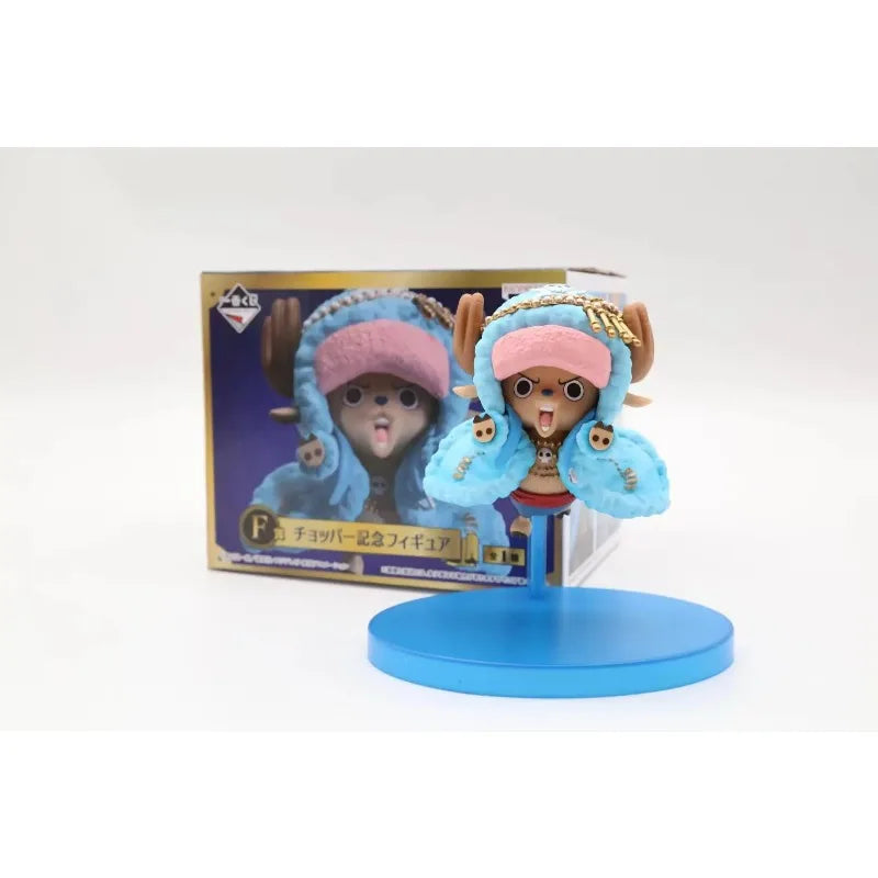20th Anniversary One Piece Anime Figure Blue Ver.Luffy Zoro Chopper Sanji Robin Franky Usopp Nami Brook Action Figure Model Toy