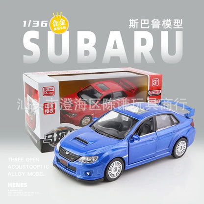 1:36 WRX STI Alloy Racing Car Model Diecasts Simulation Metal Toy Car Model Pull Back