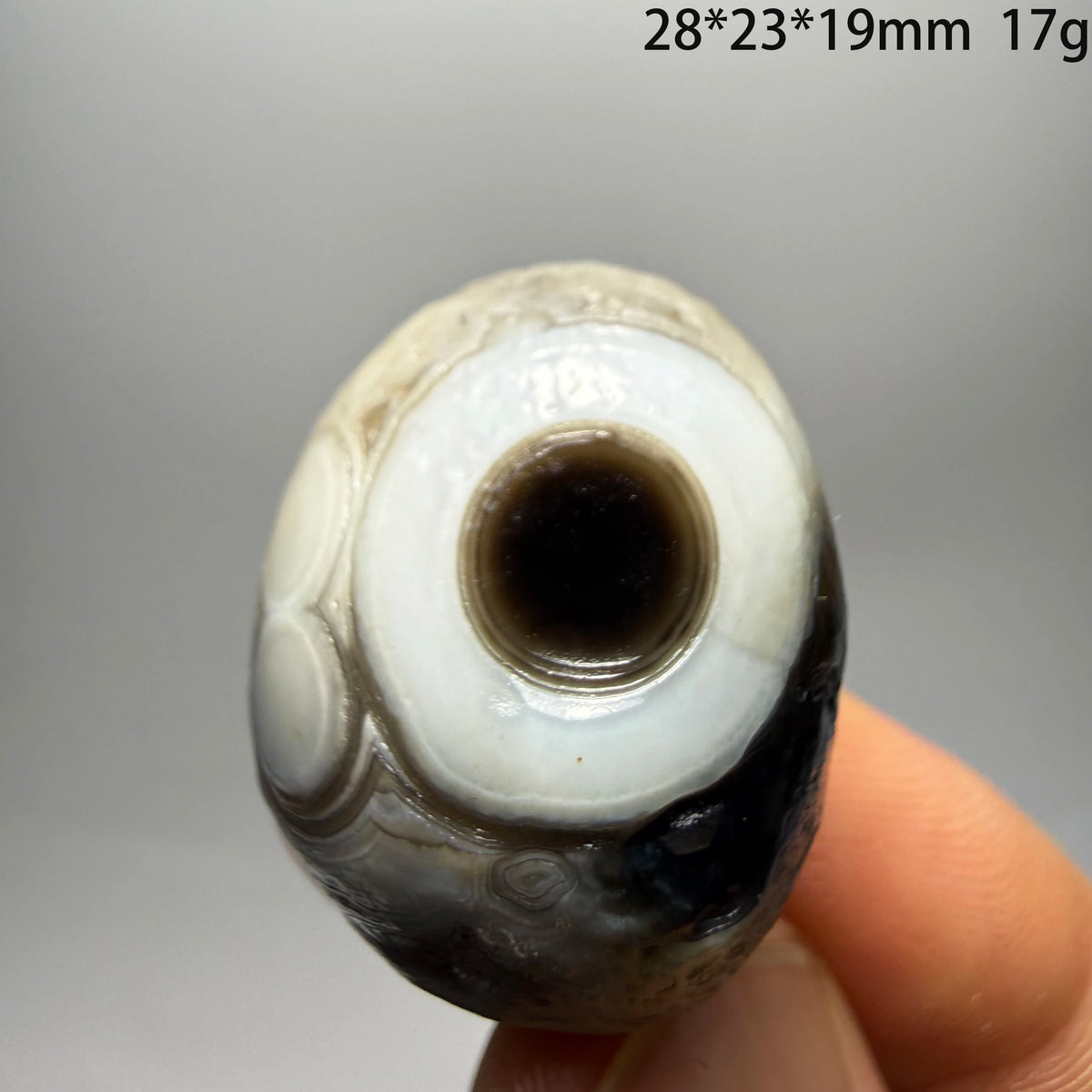 Natural Sardonyx Agate Alxa Gobi Eye Mineral Specimen Energy Crystal Chakra Reiki Healing Stone for Garden Home Decor  A4-2-24