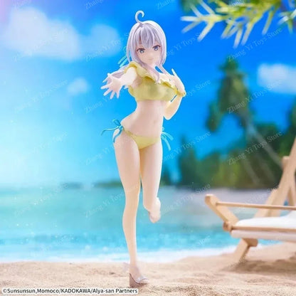 100% Original SEGA Luminasta Alya Sometimes Hides Her Feelings Alisa Swimsuit Anime Figure Desk Decor Collectible Gifts In Stock
