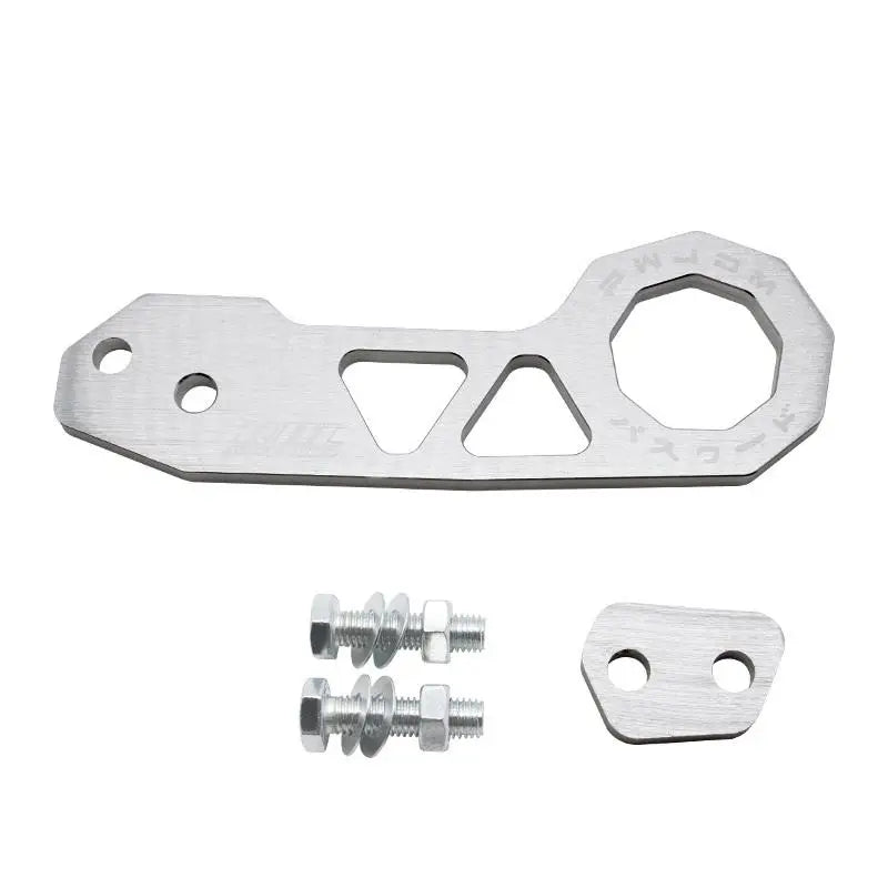 ✔JDM Style Universal Car Rear Tow Hook, CNC Machined Aluminum Alloy Tow Hook with Mounting Brackets & Bolts