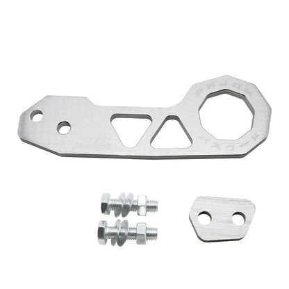 ✔JDM Style Universal Car Rear Tow Hook, CNC Machined Aluminum Alloy Tow Hook with Mounting Brackets & Bolts