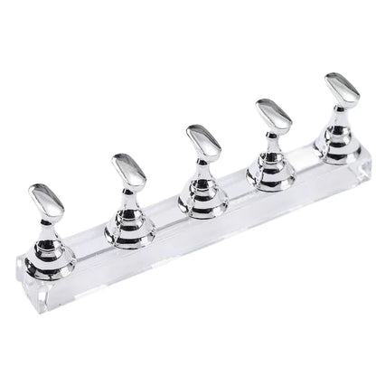 New! For Magnetic Nail Holder Practice Display Stand Gold Silver Rose-Golden Showing Shelf Gel Polish Display Stand Tools