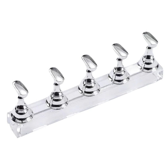 New! For Magnetic Nail Holder Practice Display Stand Gold Silver Rose-Golden Showing Shelf Gel Polish Display Stand Tools
