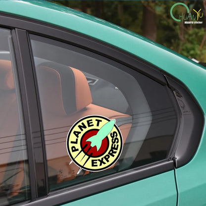 PVC Decal for Planet Express Car Sticker Waterproof on Bumper Rear Window Laptop Refrigerator