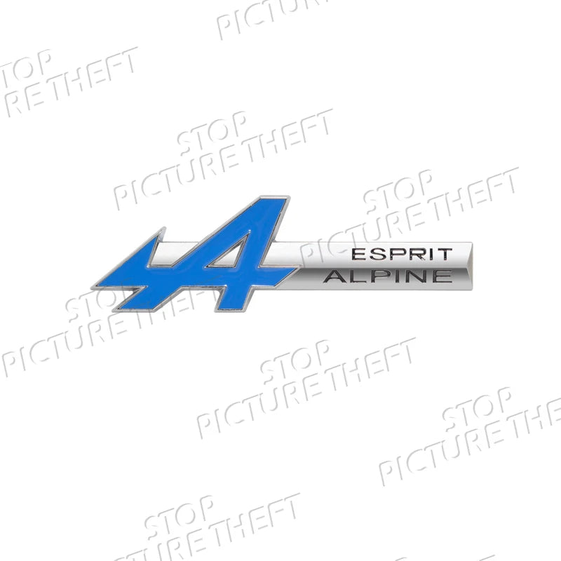 A Grille Logo 3D Metal Decal Car Body Rear Trunk Emblem Sticker For Symbioz Rafale Clio Austral Arkana Captur RS Scenic GT Sport
