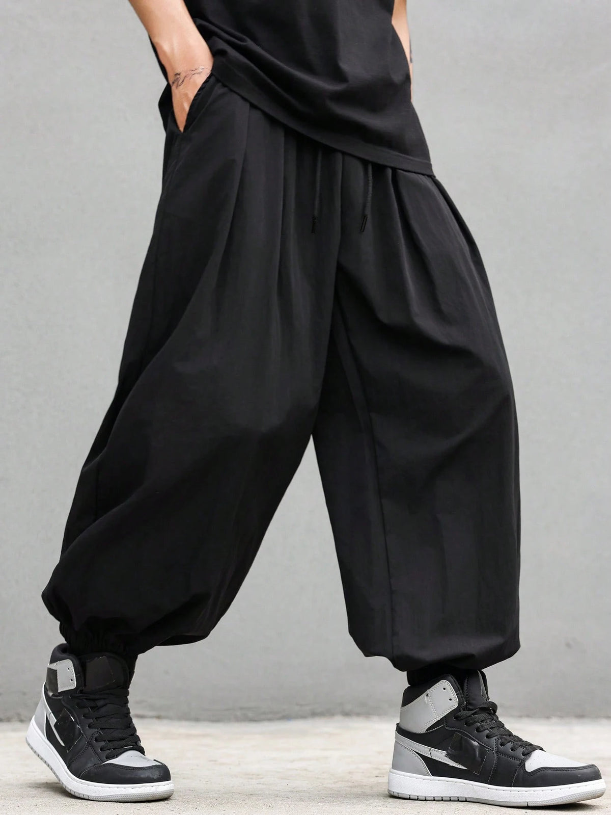 plus Size Men's Casual Trendy Long Pants Loose Fit for Daily Outings And Outdoor Sports