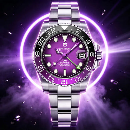 PAGANI DESIGN New GMT Men Watch Top Brand 40mm Mechanical Watch Sapphire Glass 100M Waterproof Automatic Wristwatch Reloj Hombre