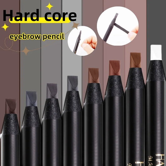 White Eyebrow Pencil Cosmetic Pen Brush for Eyeshadow Natural Long-Lasting Brows Tint Waterproof Eye Brow Makeup Set Beauty