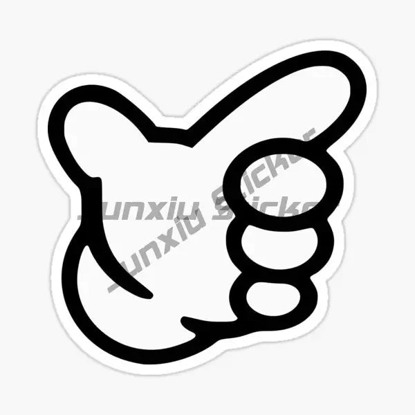 PVC No Good Classic Hand Creative Stickers for Car Motorcycle Truck Laptop Window Off-road Racing Helmet Camper Decal