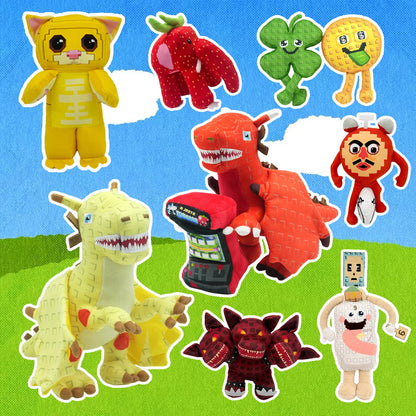 New Stealing Brainrot Plush Toys Cute Fortunu Cashuru Plush Doll Fun Cat Dragon Plushie Game Stuffed Doll Birthday Gift