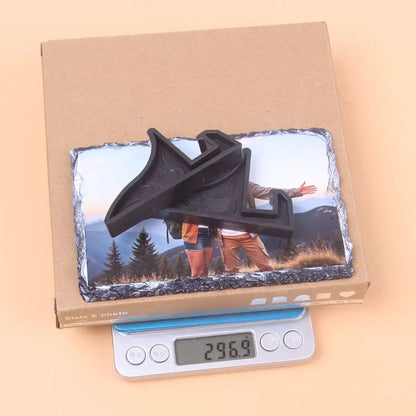 1 Pc Personalized Sublimation Slate Blank-Rectangular Heat Transfer Photo Frame with Display Stand & Heat Tape for DIY Projects