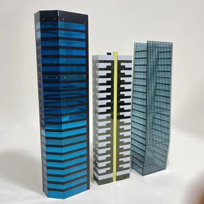 1/350/150 Diorama Outland City Modern Commercial Building Model Street Office Home Scene Model Toys