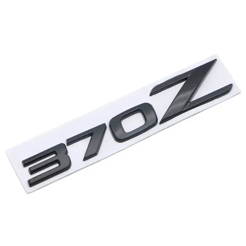 For Nissan 350Z 370Z Letters Rear Trunk Emblem Badge GTS GTR Nismo Z Z3 Z34 Teana Car Modification Stickers Decals 3D Metal