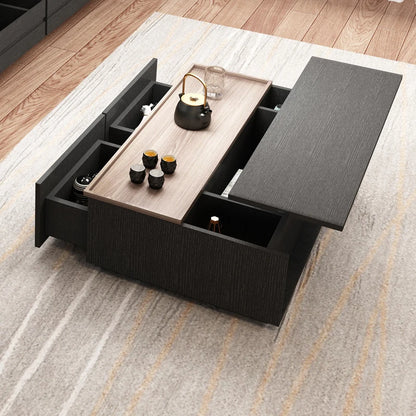 Wabi Sabi Storage Coffee Tables Multifunction Design Living Room Lift Top Coffee Tables With Drawers Trendy Meuble Furniture