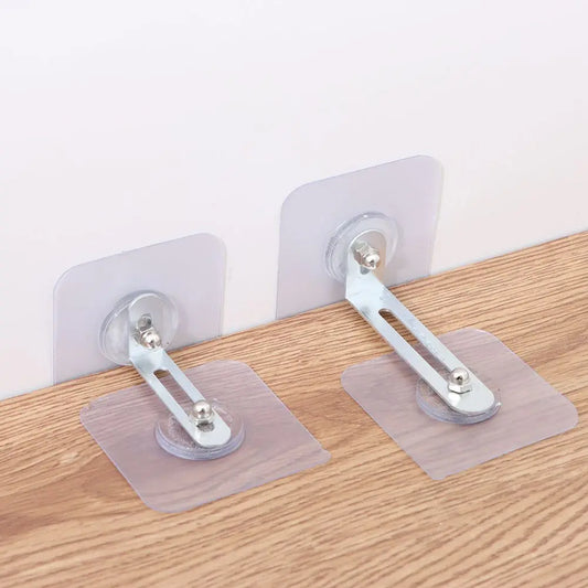Adhesive Furniture Wall Anchors TV Cabinet Fixed Prevent Dumping Device Punch-free Furniture Anti-falling Fixture Baby Care