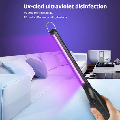 30 LED UV Sterilizer Lamp Rechargeable Handheld Ultraviolet Disinfection Bactericidal Lamp UVC Germicidal Light for Home Office