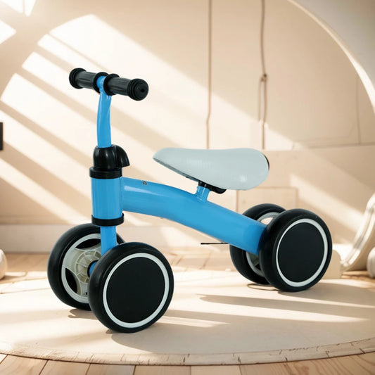Baby Balance Bike Toddler Balance Bike Ergonomic Seat Baby Walker 4 Wheels No Pedals Riding  for 1-3 Years Old Kids