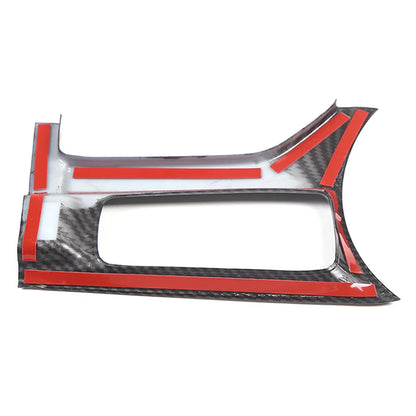 For Mazda MX-5 ND 2016-2023 ABS Carbon Fiber Car Handbrake Panel Frame Central Media Button CoverSticker Accessories