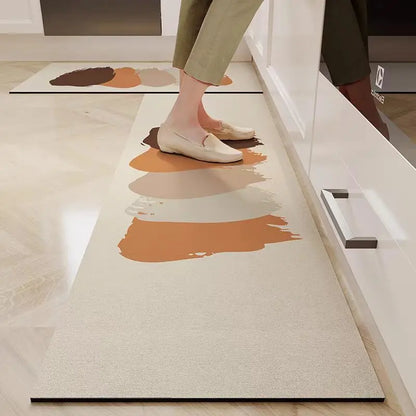 VIKAMA Kitchen Door Steps Water-Absorbing Oil-Absorbing Non-slip Foot Carpet Diatomite Bathroom Water-Absorbing Floor Mats