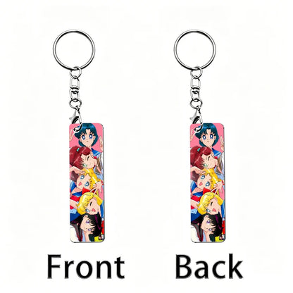 Sailor Moon Acrylic Keychain Backpack Anime Figures Two-dimensional Peripheral Keyring Pendant Decorative Ornament Keychains