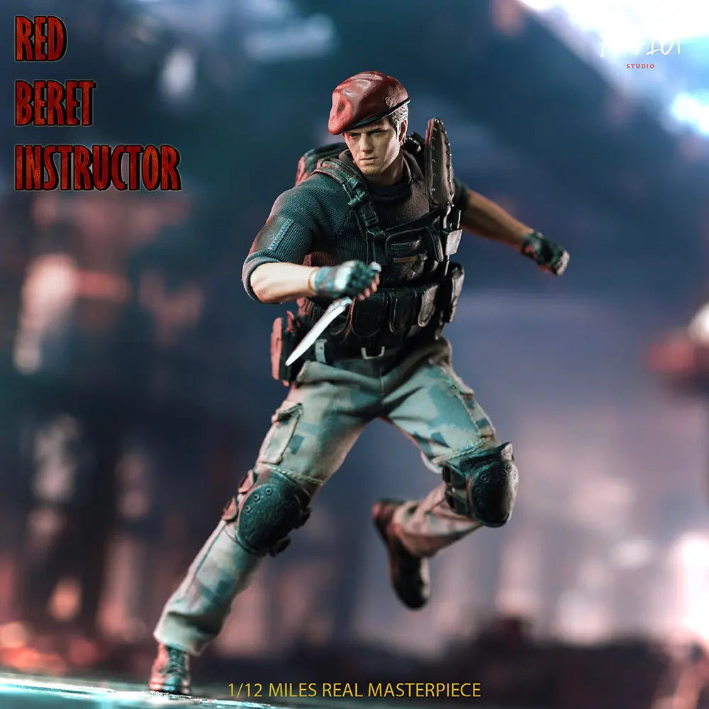 1/12 Leon S. Kennedy Patriot Studio Genuine Action Figure Resident Evil Steelback Beast Classic Edition Movable Model Toys Gift