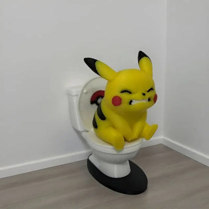 Pokémon Toilet‑Shaped Desktop Ornament Funny Novelty Decor Figurine Trendy Ins Style Holiday Present for Friends Colleagues