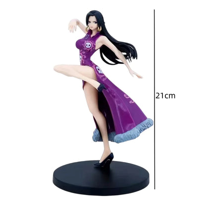 21CM Anime Boa Hancock Figures Toys GK Snake Action Figure Sexy Cheongsam Girl Doll PVC Figurines Statue ﻿