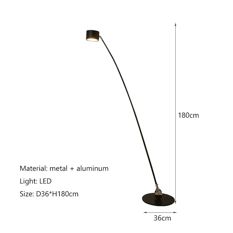 Home Decorations Floor Lamp Minimalist Long Pole Led Lights Living Sofa Corner Bedroom Bedside Standing Fishing Light
