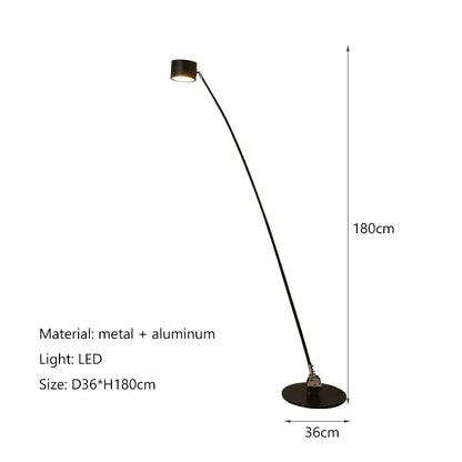 Home Decorations Floor Lamp Minimalist Long Pole Led Lights Living Sofa Corner Bedroom Bedside Standing Fishing Light