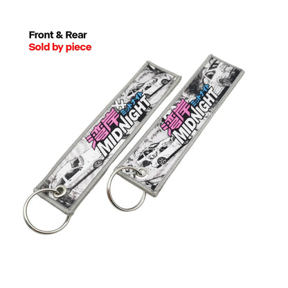 Car Motorcycle Keychain Japan JDM Style Embroidery Keyrings For Women Men Key Ring Key Strap Tow Holder Gift Pendant Accessories