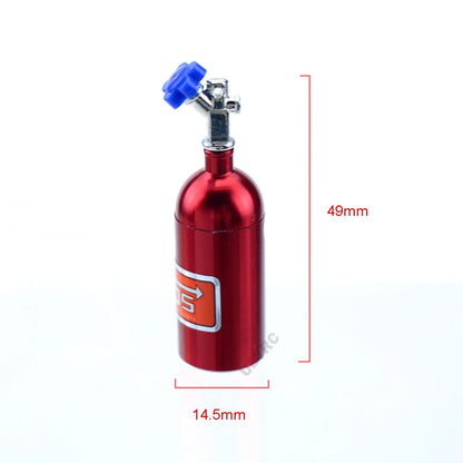 RC Crawler Car Metal Simulation NOS Nitrogen Bottle Model for 1/10 Traxxas TRX4 Defender Axial SCX10 II 90046 RC4WD Yikong 40082