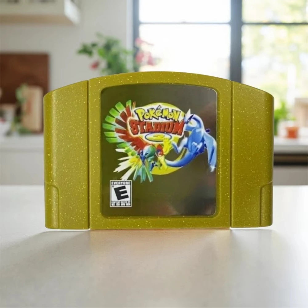 N64 Game Cassette, US Version,Pokémon  1/2 , 64-bit English Game Cassette,Retro Game， Collection Hobbies, Toy Gifts