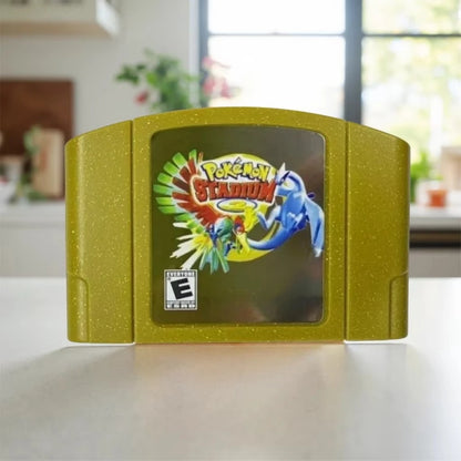 N64 Game Cassette, US Version,Pokémon  1/2 , 64-bit English Game Cassette,Retro Game， Collection Hobbies, Toy Gifts