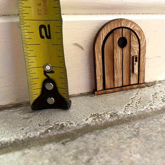 1pc Vintage Wooden Fantasy Mouse Door Hanger – Battery-Free, Easy Installation. Whimsical Ornament for Easter, Halloween