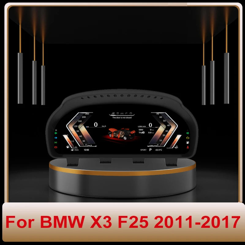 2025 Latest Original Car Digital Cluster Instrument for BMW X3 X4 F25 F26 2011-2017 LCD Speedmeters Dashboard Player