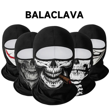 Cycling Mask Skull Quick-drying Sunscreen Balaclava Men's Motorcycle Elastic Helmet Lined Ghost Full Face Windproof Headgear