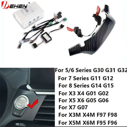 Carbon fiber Steering Wheel  M1 M2 Button Switch module Sport Mode Switching For BMW G20 G22 G26 G42 G30 G32 G01 G02 G05 G14 G12