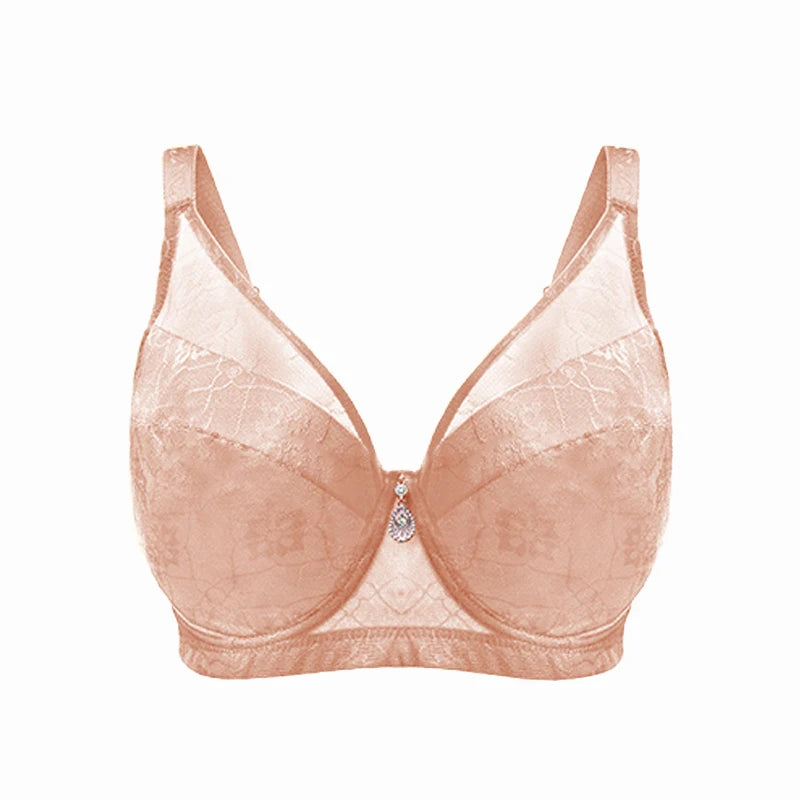 FallSweet 1/2PCS Plus Size Minimizer Bra 38-48 E F Cup for Women Underwire Push Up Bra Anti-sagging Brassiere Full Coverage