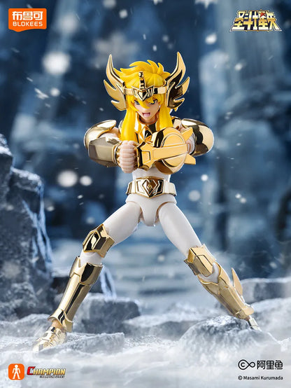 In Stock Blokees Saint Seiya Transcendence Edition Sagittarius Cygnus Electroplating Version 40th Anniversary Assembly Model