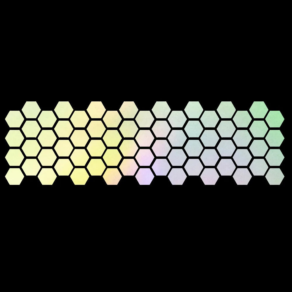 Honeycomb Pattern Waistline Sticker Modification Car Side Skirt Sticker Universal Body Decoration Side Door Sticker.
