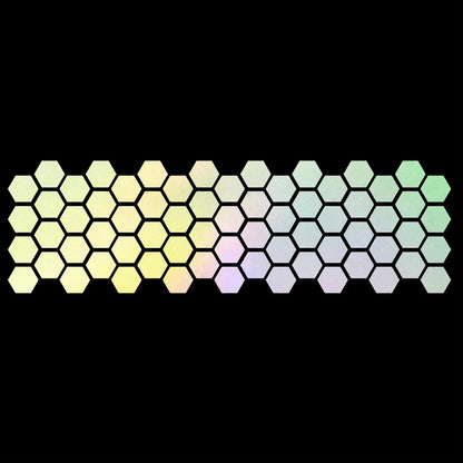 Honeycomb Pattern Waistline Sticker Modification Car Side Skirt Sticker Universal Body Decoration Side Door Sticker.