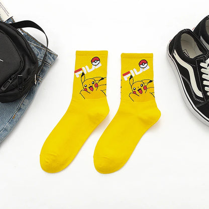 Bandai Cartoon Socks Men Women Christmas Halloween Hip Hop Street Fashion Inspired Novelty Funny Casual Crew Socks
