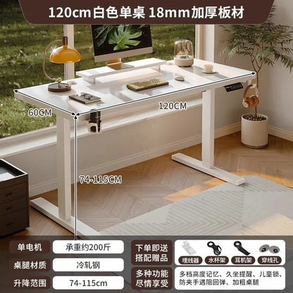 Electric Height-Adjustable Standing Desk Computer Desk for Gaming and Office Use Home Study Desk E-sports Table Workbench Tables